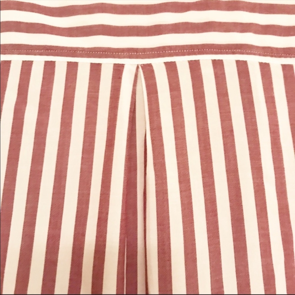 Rails Red And White Stripped Button Down Xs - image 5